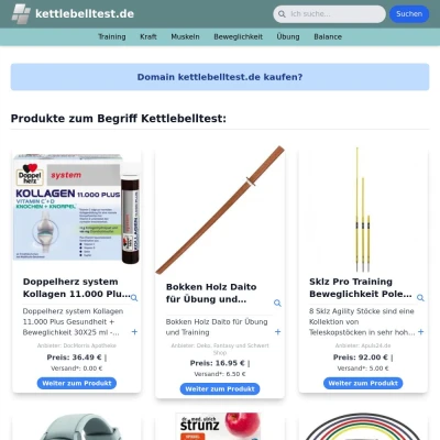 Screenshot kettlebelltest.de