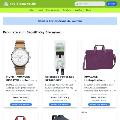 Screenshot key-biscayne.de