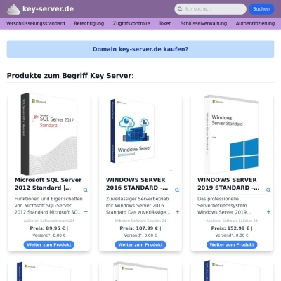 Screenshot key-server.de