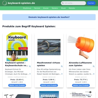 Screenshot keyboard-spielen.de