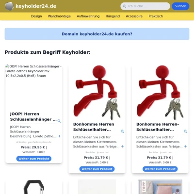 Screenshot keyholder24.de