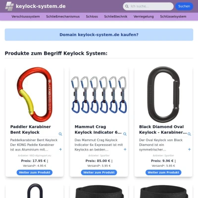 Screenshot keylock-system.de