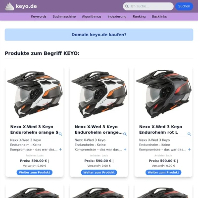 Screenshot keyo.de