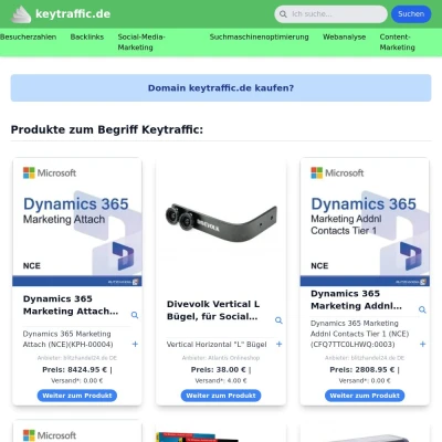 Screenshot keytraffic.de