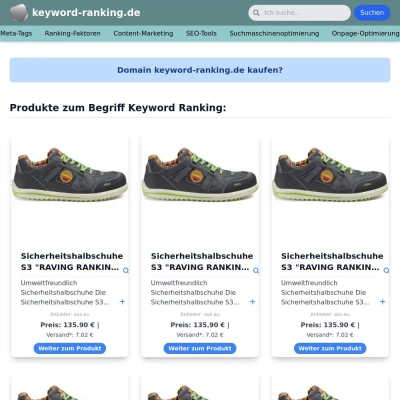 Screenshot keyword-ranking.de