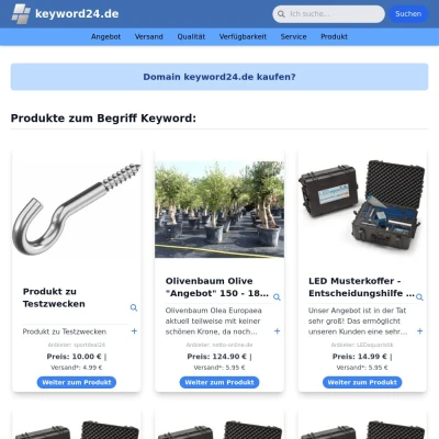 Screenshot keyword24.de