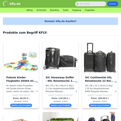 Screenshot kfly.de