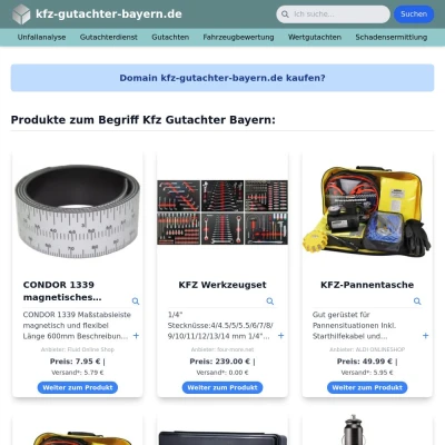 Screenshot kfz-gutachter-bayern.de