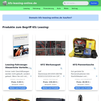 Screenshot kfz-leasing-online.de