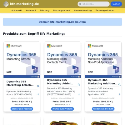 Screenshot kfz-marketing.de