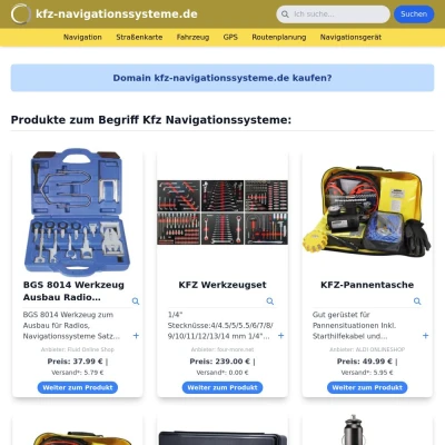 Screenshot kfz-navigationssysteme.de