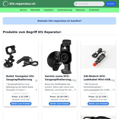 Screenshot kfz-reparatur.ch