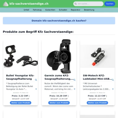 Screenshot kfz-sachverstaendige.ch