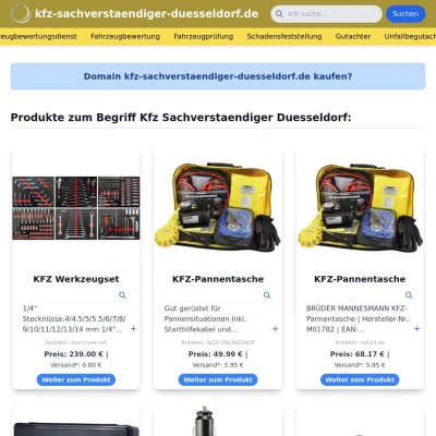 Screenshot kfz-sachverstaendiger-duesseldorf.de