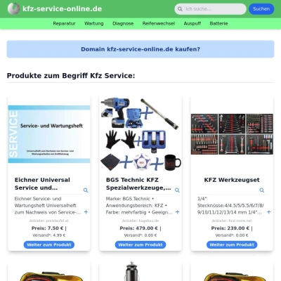 Screenshot kfz-service-online.de