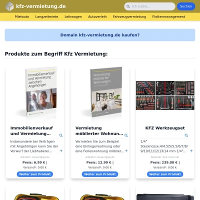 Screenshot kfz-vermietung.de
