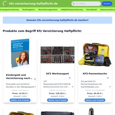 Screenshot kfz-versicherung-haftpflicht.de