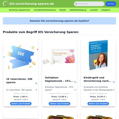 Screenshot kfz-versicherung-sparen.de