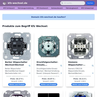 Screenshot kfz-wechsel.de
