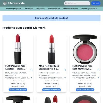 Screenshot kfz-werk.de