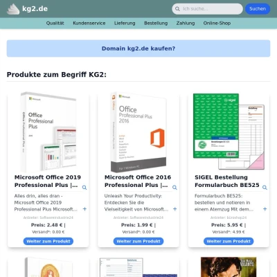 Screenshot kg2.de