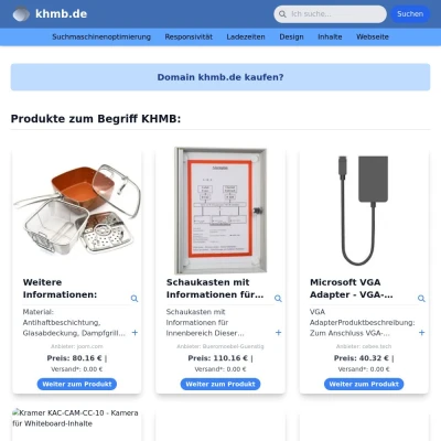 Screenshot khmb.de