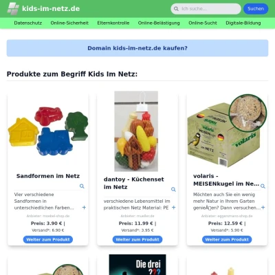 Screenshot kids-im-netz.de