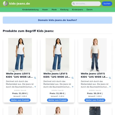 Screenshot kids-jeans.de