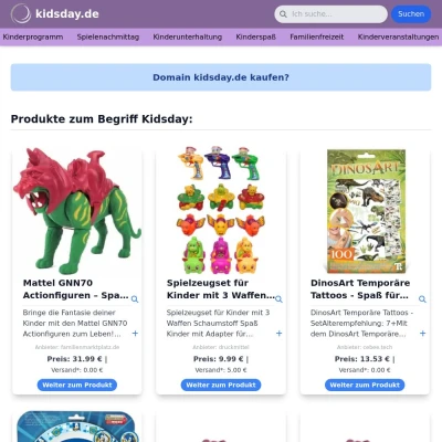 Screenshot kidsday.de