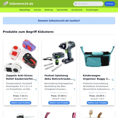 Screenshot kidsstore24.de