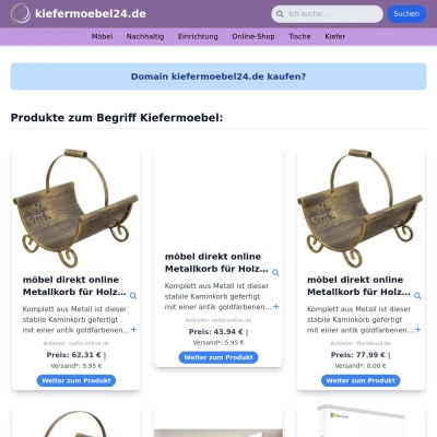 Screenshot kiefermoebel24.de