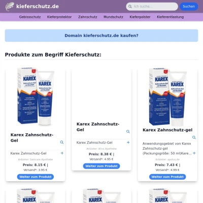 Screenshot kieferschutz.de