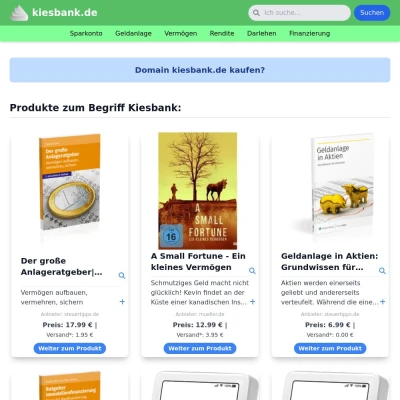 Screenshot kiesbank.de