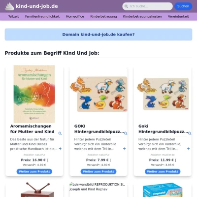 Screenshot kind-und-job.de