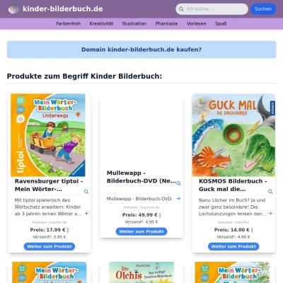 Screenshot kinder-bilderbuch.de