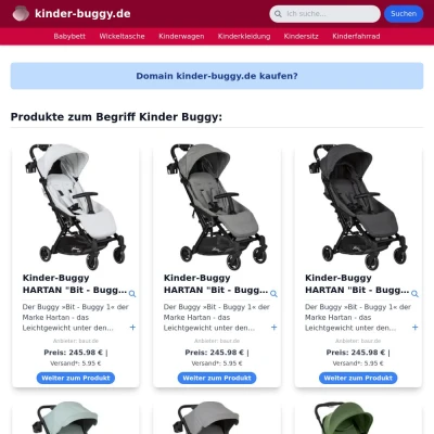 Screenshot kinder-buggy.de