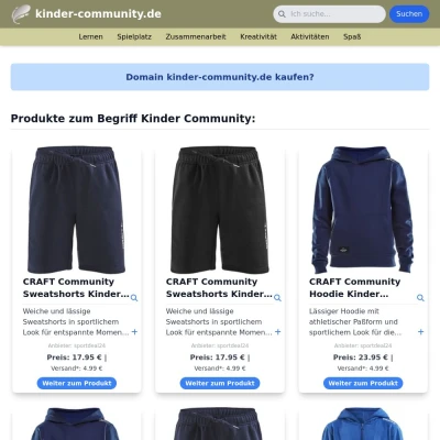 Screenshot kinder-community.de