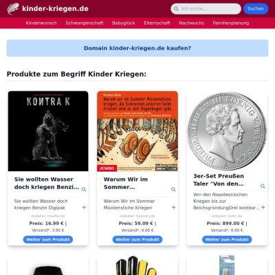 Screenshot kinder-kriegen.de