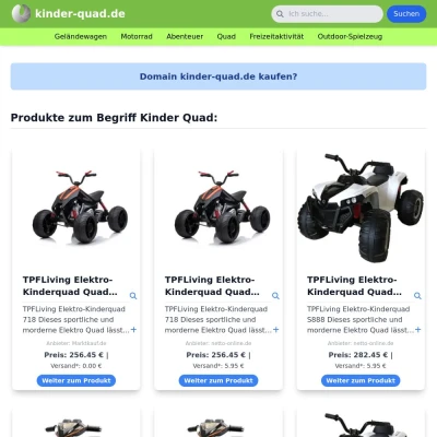 Screenshot kinder-quad.de
