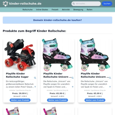 Screenshot kinder-rollschuhe.de