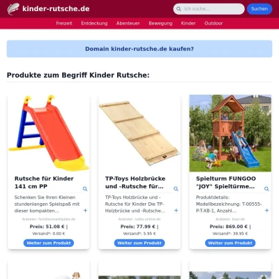 Screenshot kinder-rutsche.de