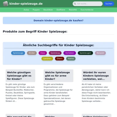 Screenshot kinder-spielzeuge.de