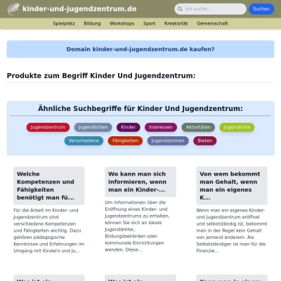 Screenshot kinder-und-jugendzentrum.de