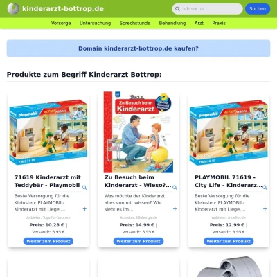 Screenshot kinderarzt-bottrop.de