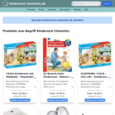 Screenshot kinderarzt-chemnitz.de