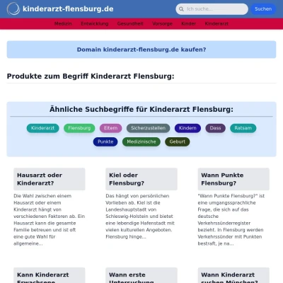 Screenshot kinderarzt-flensburg.de