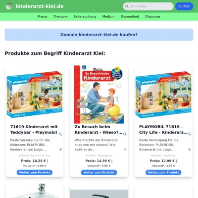 Screenshot kinderarzt-kiel.de