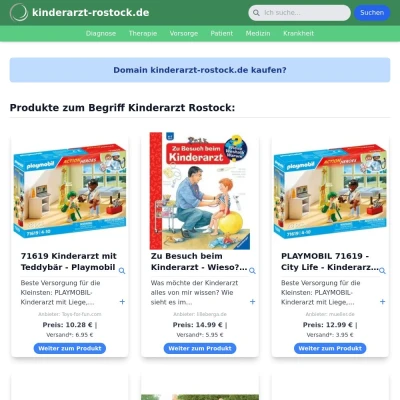 Screenshot kinderarzt-rostock.de