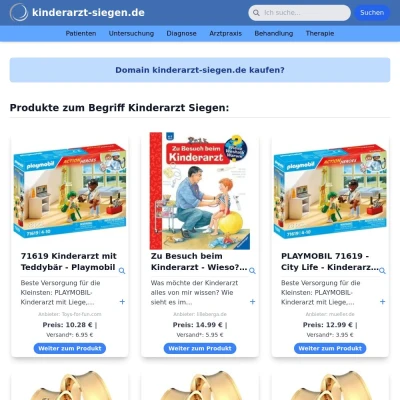 Screenshot kinderarzt-siegen.de