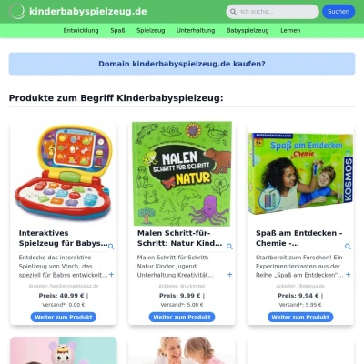 Screenshot kinderbabyspielzeug.de